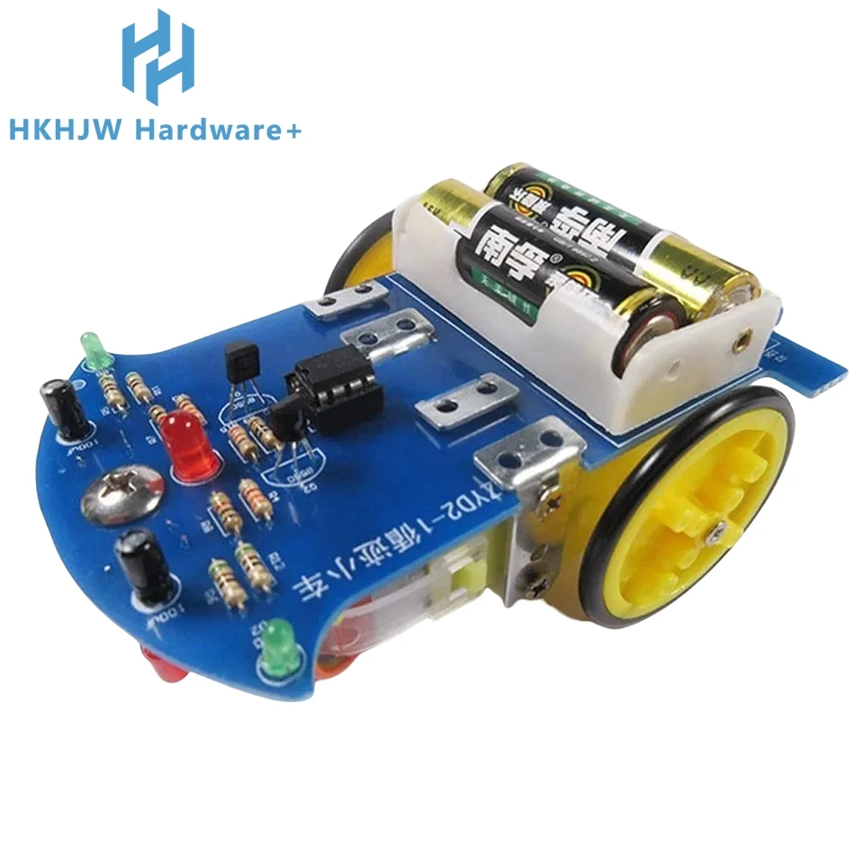 Cheap D2-1 Smart Robot Car kits tracking Car Photosensitive Robot kits Peças para DIY Electric Toy Sem Bateria