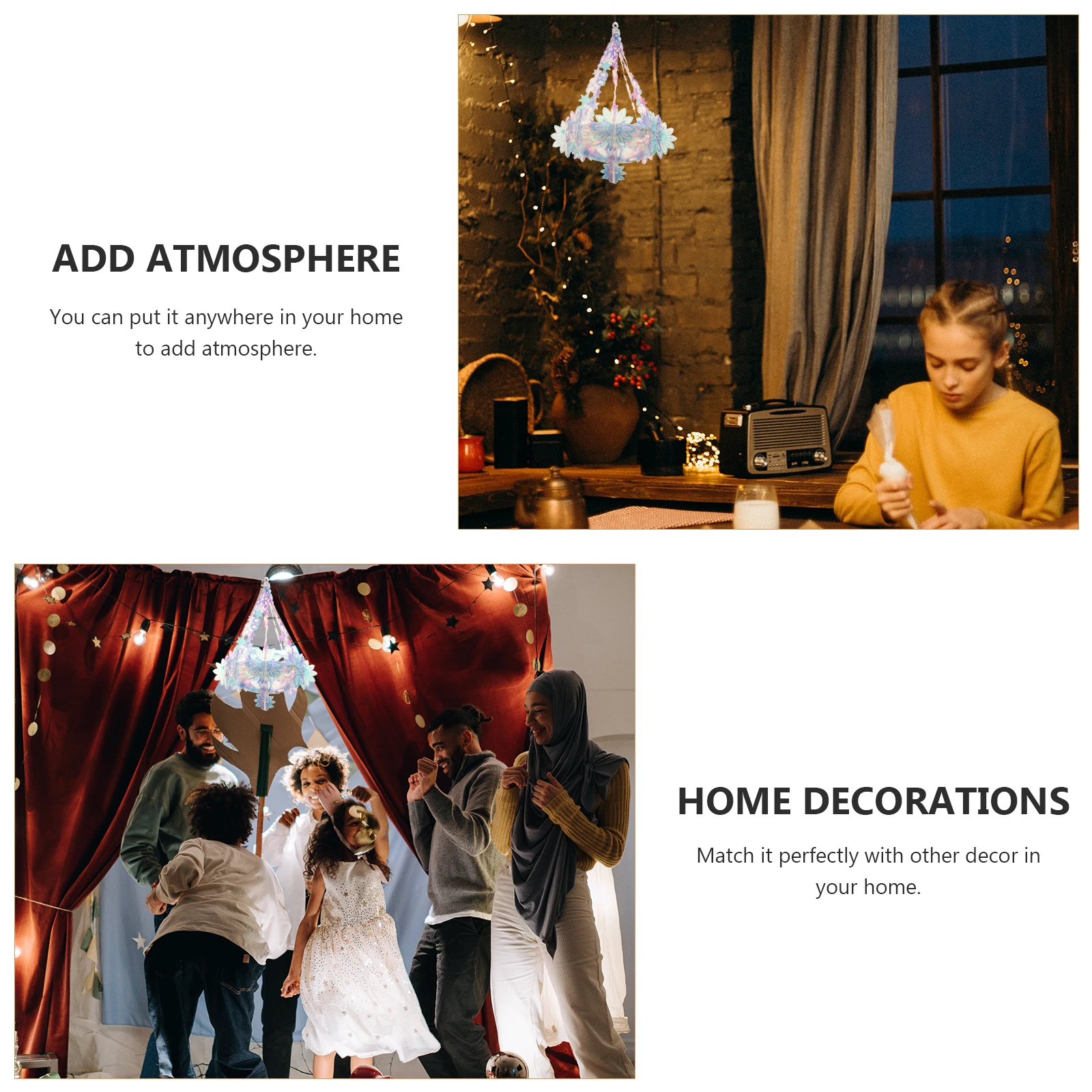 

Wedding Chandelier Neon Color Pendant Festival Party Ceiling Home Silver Scene Party Pendant Indoor Lighting Fixture