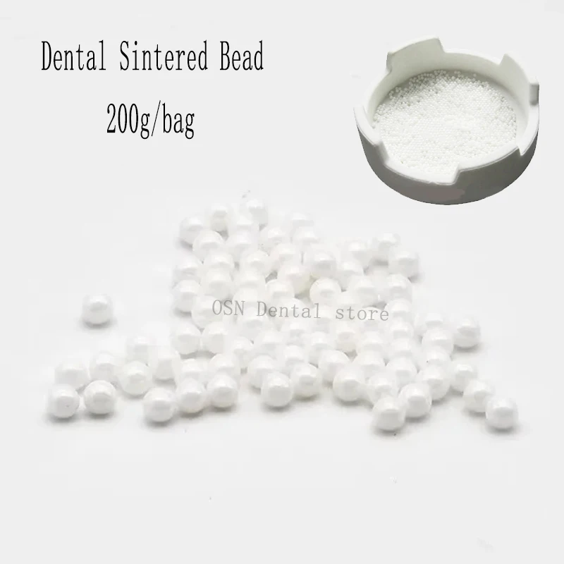  200g Zirconia Dental Sintering Beads 95% High Temperature Sinter Dental Materials Dental Lab For Zirconia Coping Sintering