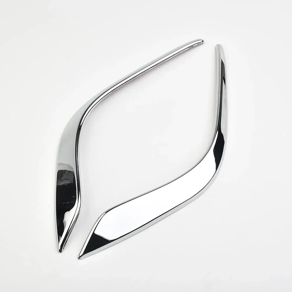 Fog Light Cover Premium Silver Chrome Front Fog Light Lamp Cover Trim Strip for Mazda 6 Atenza Gj 2014 2016 Custom Fit!