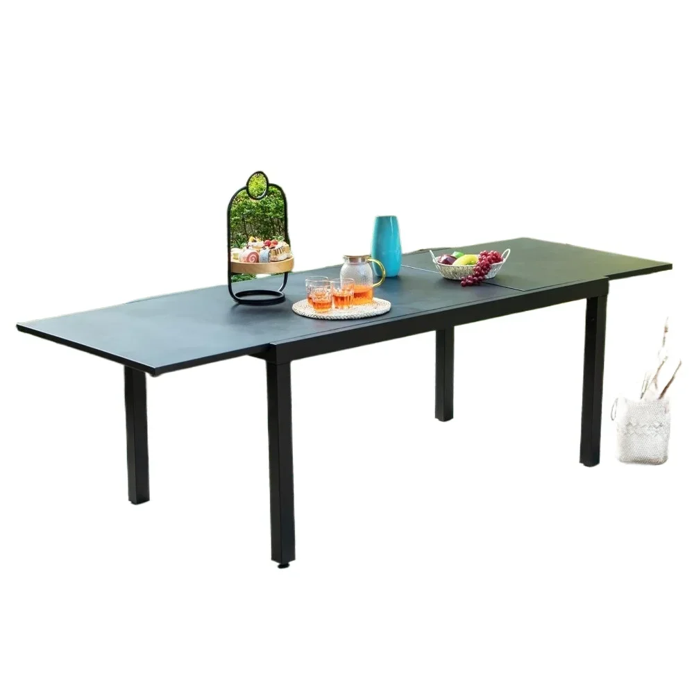 Expandable Patio Dining Table, Extra Large 99.2