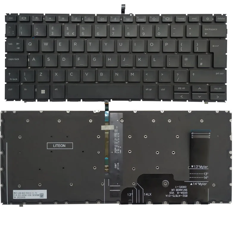 For HP ELITEBOOK 845 840 G9 G10 Black Color US/UK/FR/LA/SP/JP/GR Keyboard With Backlight Backlit