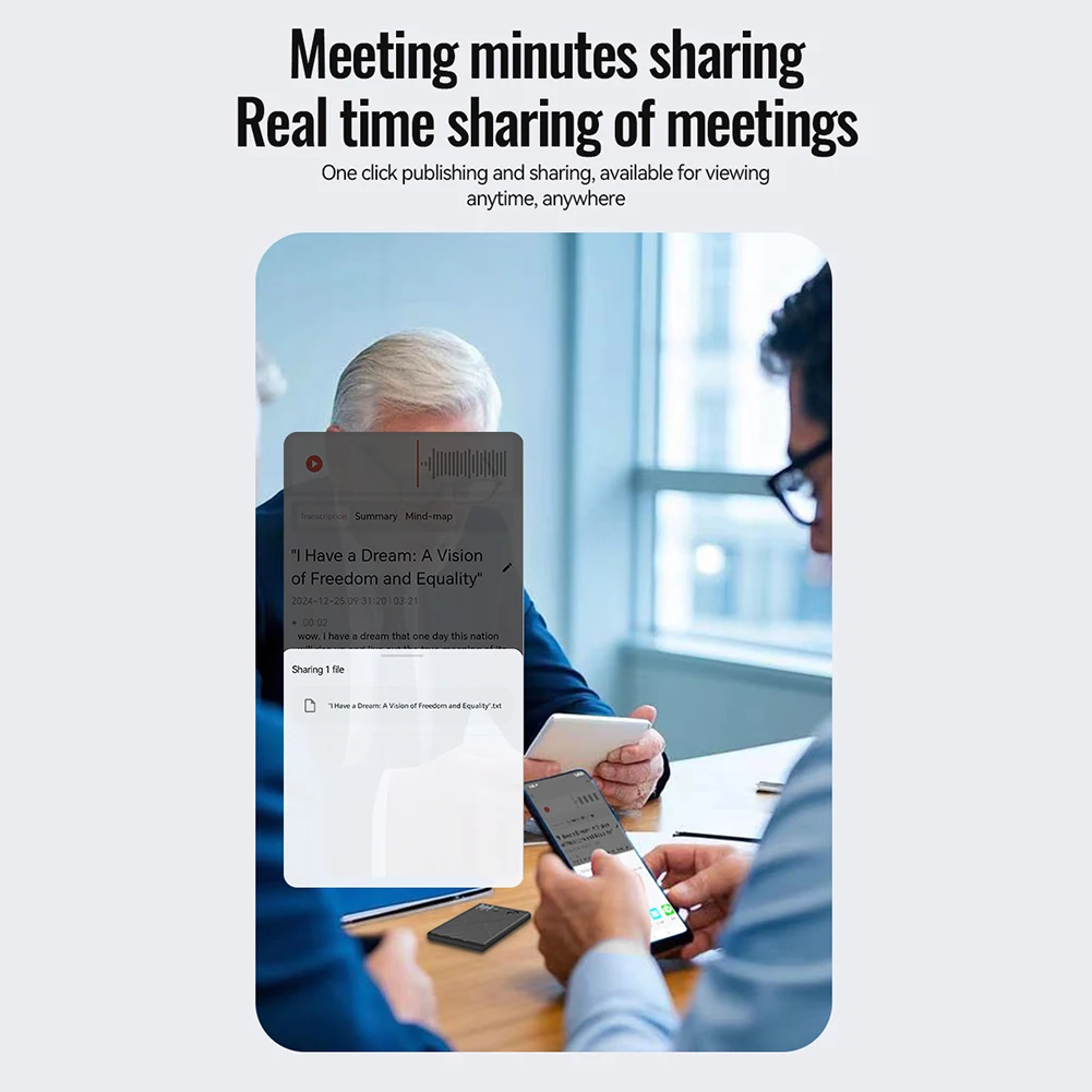 

AI Voice Recorder GPT Smart Voice To Text Recorder APP Control Real Time Transcription/Summary/Translation for Lectures Meetings