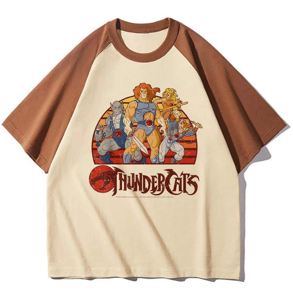 Thundercats t-shirt female Vintage Digital anime aesthetic women Graphic t shirt Psychedelic graphic Comfortable Gothic