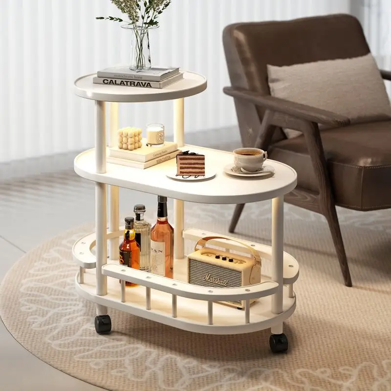 Living room side few solid wood removable sofa side cabinet coffee table narrow table household bedroom clothes and hats rack