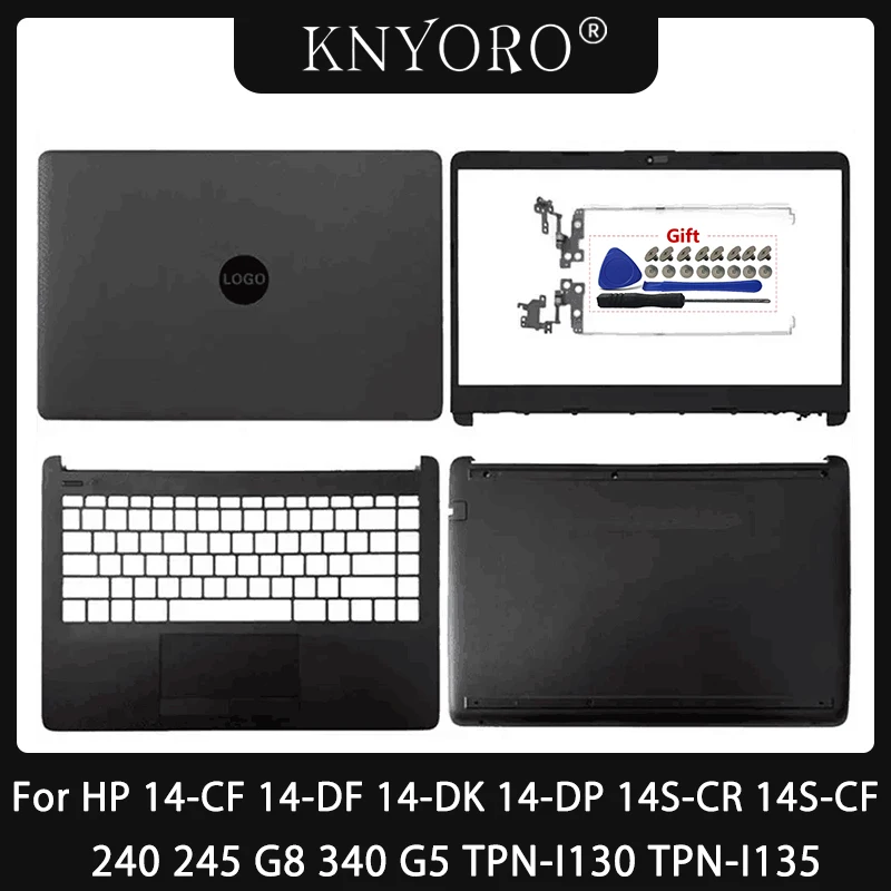 For HP 14-CF 14-DF 14-DK 14-DP 14S-CR 14S-CF 240 245 G8 340 G5 TPN-I130 TPN-I135 Laptop LCD Back Cover Top Palmrest Bottom Case