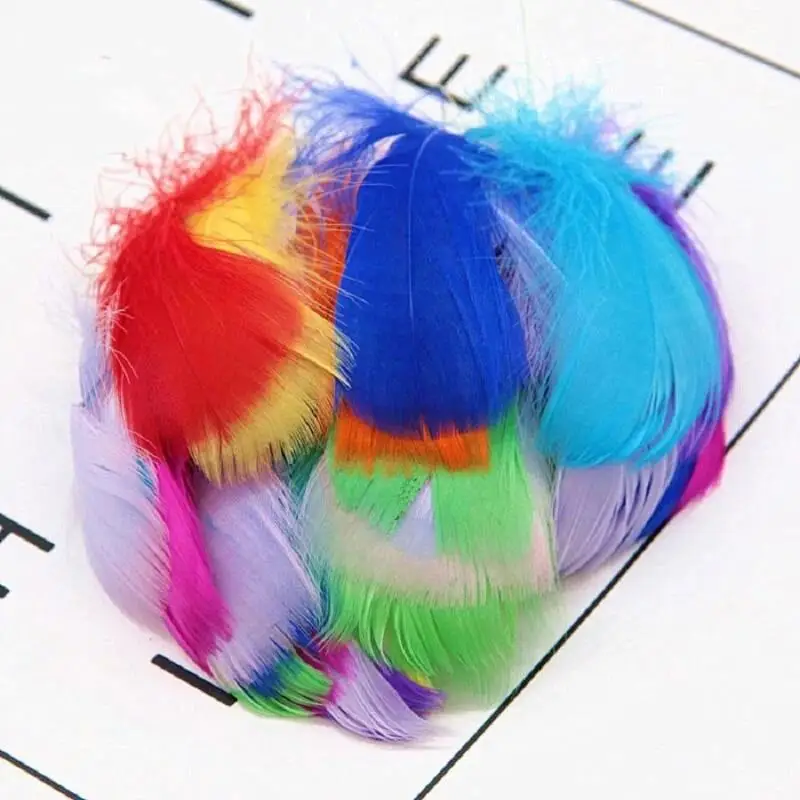 50 Stück schwimmende Federn, 6–12 cm, zum Basteln, für Schmuckherstellung, Partys, Karneval, zur Dekoration von Kleidung. – Detail 1