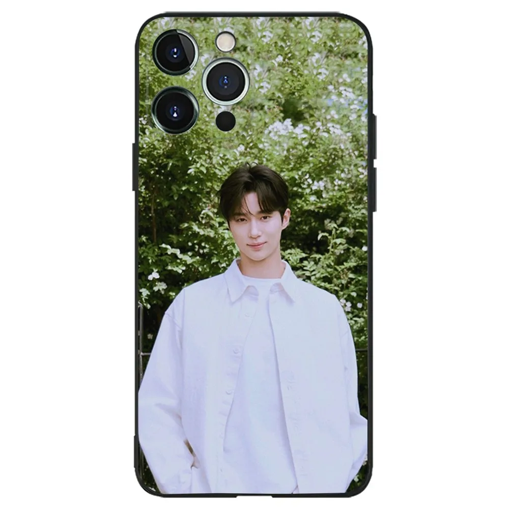 Phone Case For iPhone 16,15,14,13,12,11,Plus,Pro Max,XS,X,XR,SE,Mini,8,7 Byeon Wooseok Soft Silicone Black Cover