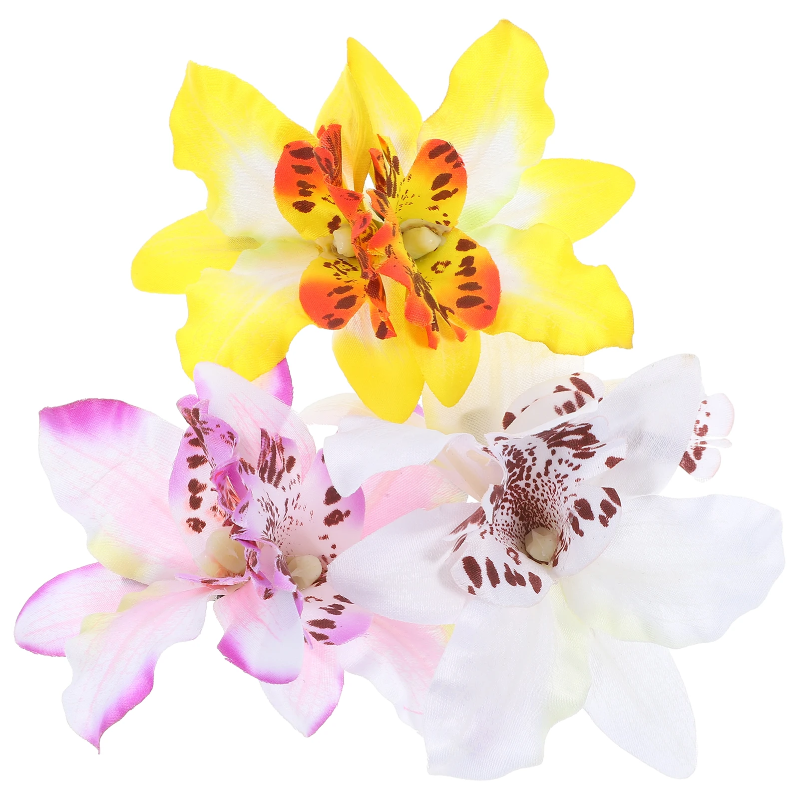 

3 Pcs Small Flower Accessories for Girls Clips For Little Girl Hair Clips Hair Gems Iron Large Cute Kawaii Hairpins