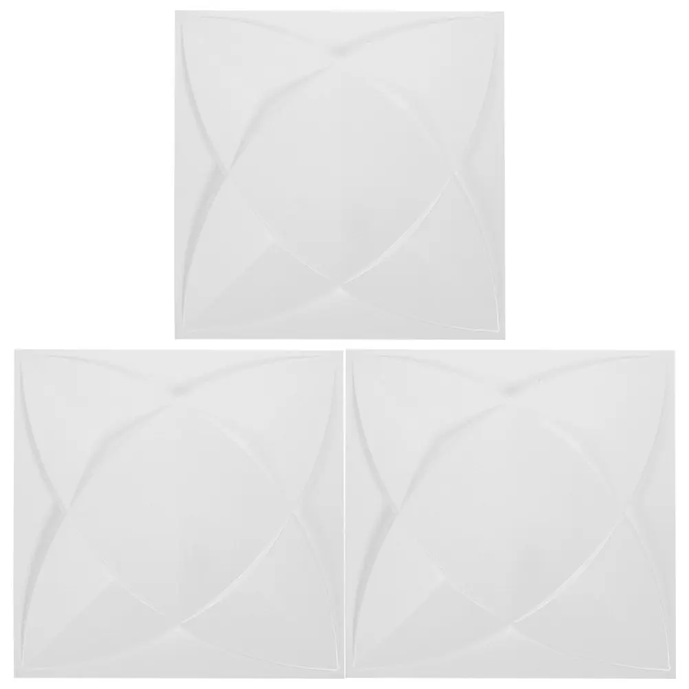 3Pcs Interior Wall Panels 3D PVC Material Decor Restaurant Multi Function Background