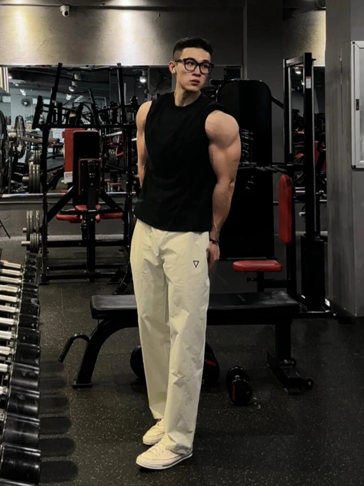 

e Label Soft ell Paratrooper Pants Men's Summer Thin Fitn Sports Qui Dry Ice Silk Pants Outdoor Mountain Climbi...