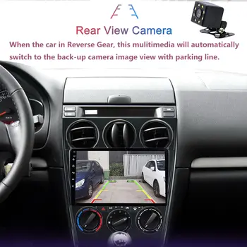 適用於馬自達6(2002-2008)的9吋4G 4+64GB安卓10車載多媒體DVD播放器,附導航、GPS、收音機和CarPlay功能。 10 最佳銷售 2003年馬自達6 - №6