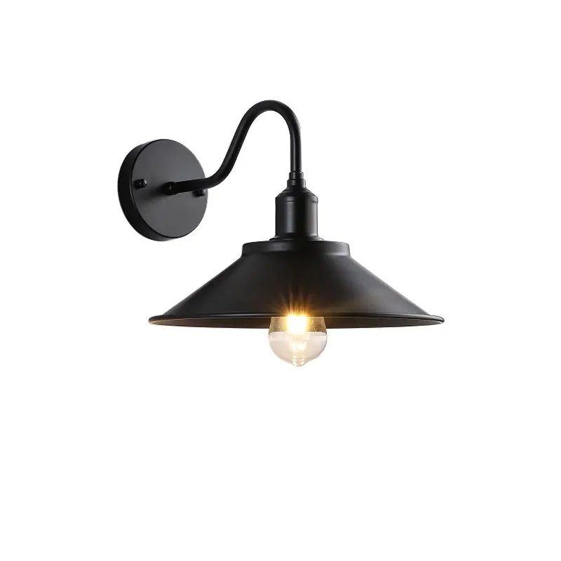 Loft Vintage Wall ไฟในร่มกลางแจ้งระเบียงโคมไฟห้องนั่งเล่นโทรทัศน์ Wall Sconce ทางเดินบันไดแสงห้องนอนไฟ