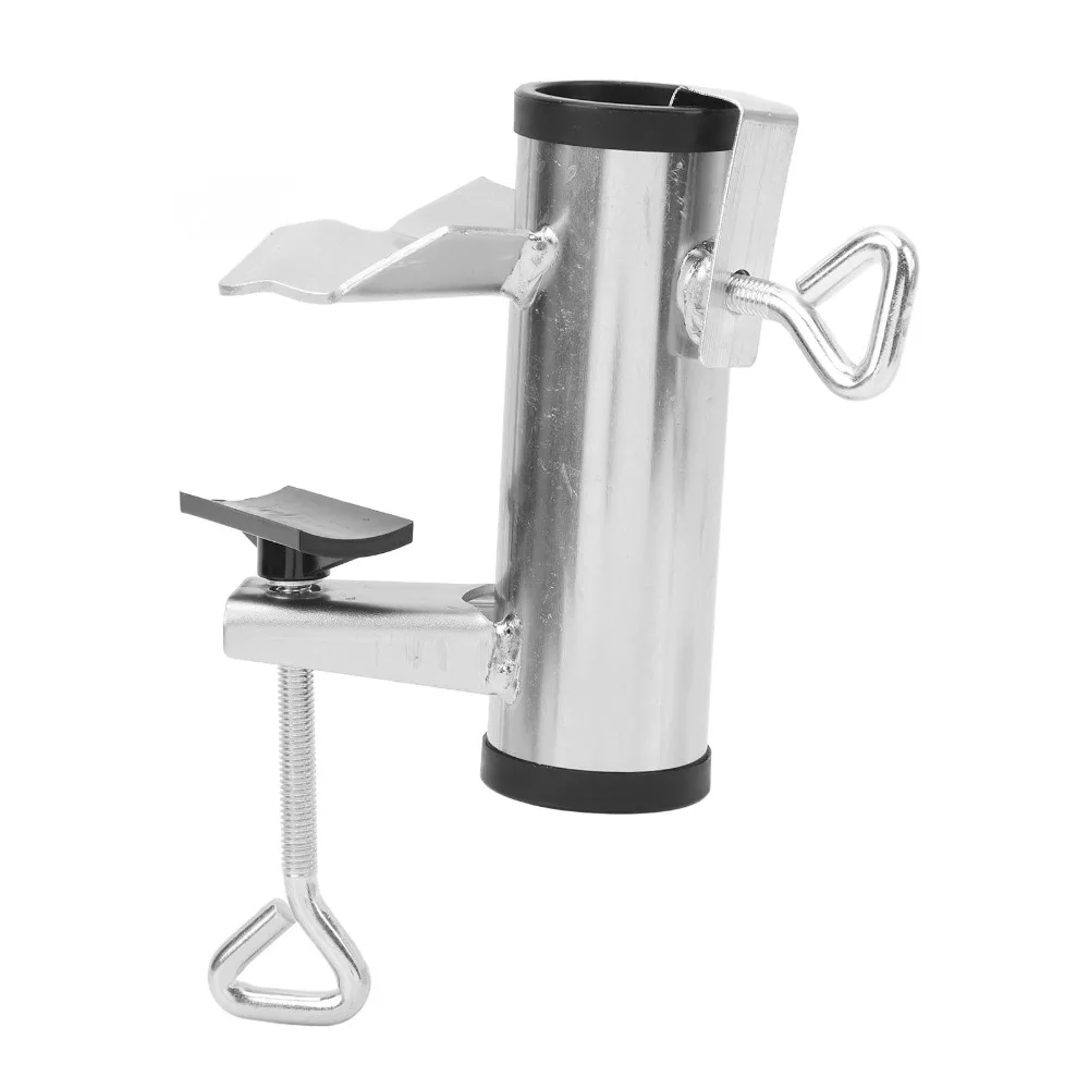 38mm Inner Diameter Patio Umbrella Clamp Heavy Duty Thickening Umbrella Stand Holder Adjustable Clamp Deck Umbrella Clamp