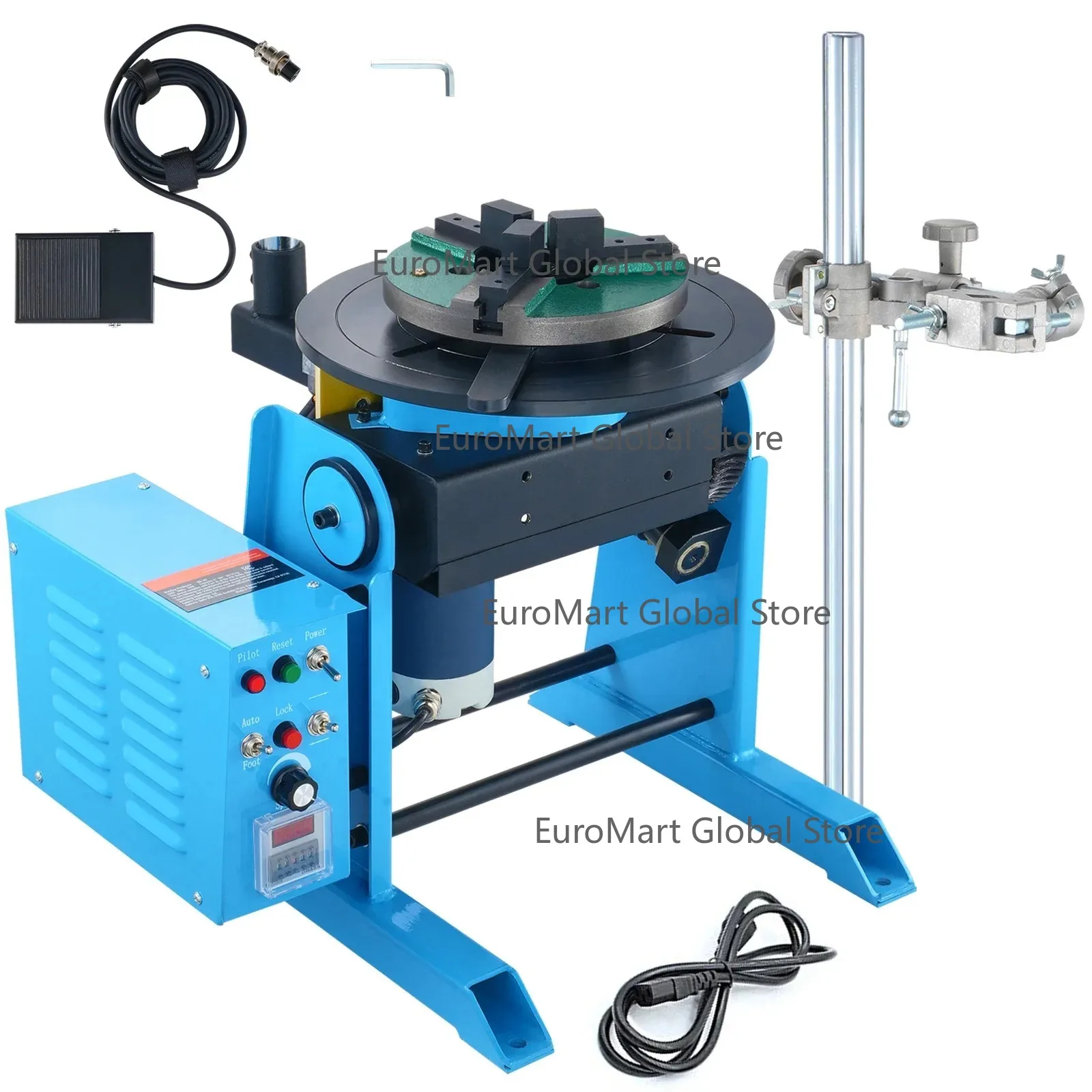 

Rotary Welding Positioner 30KG 0-90° Welding Positioning Turntable Table 1-12RPM Welding Torch Stand Holder for Cutting