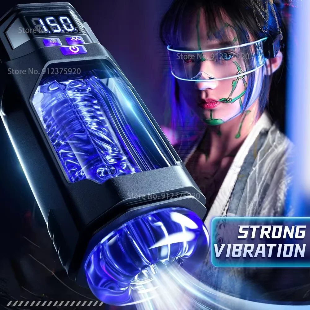 التلقائي ذكر الاستمناء الاهتزاز اللسان آلة الجنس الحقيقي الفم المهبل جهاز استمناء للرجال جيب كس تهتز لعبة