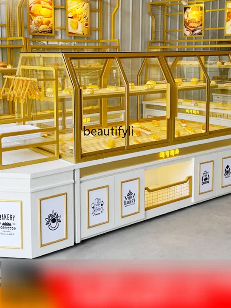 ss newyj Customized Bread Display Cabinets Nakajima Cabinet Side Cabinet Pastry Counter Cake Shop Display Stand