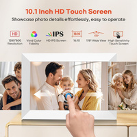 10.1 Inch Digital Photo Frame WiFi, IPS HD Touchscreen, Electronic Picture Frame, Auto Sync frameo App, Perfect Gift for Family