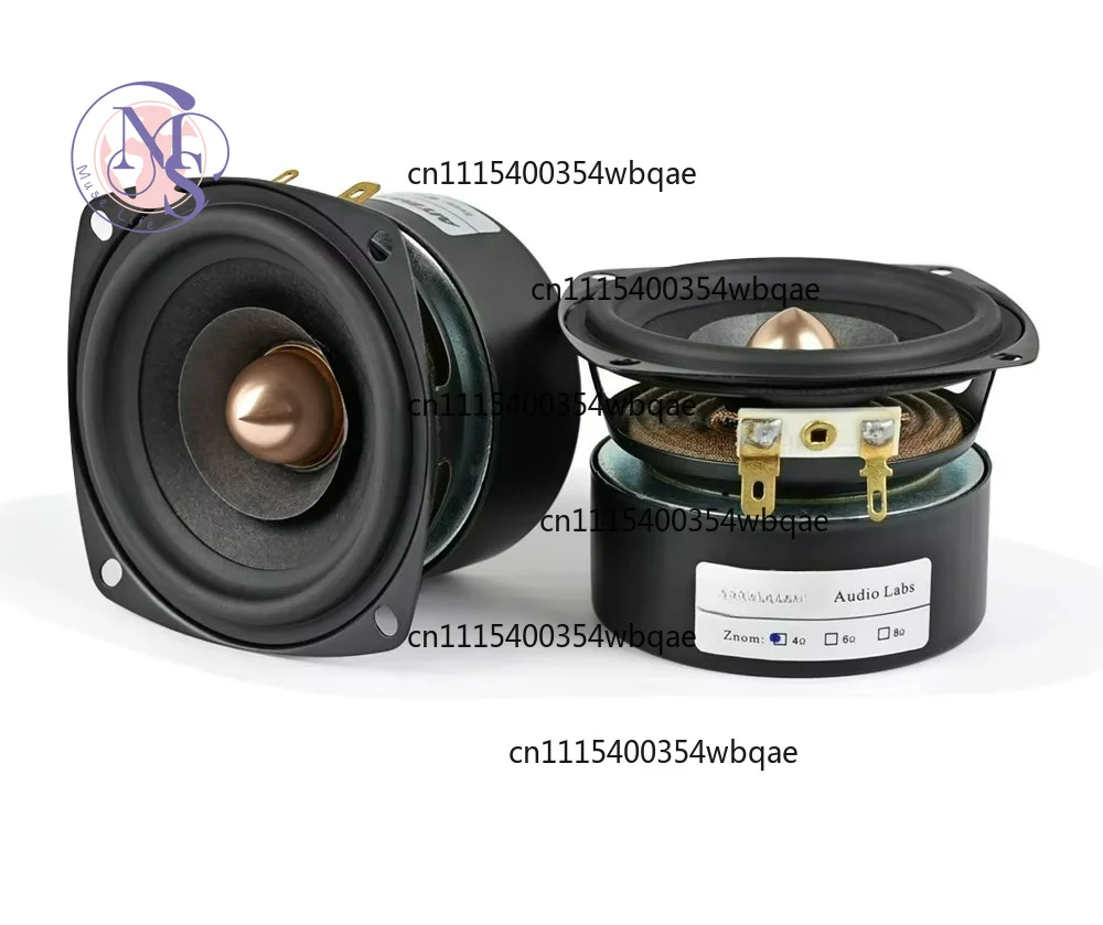 ZOCI-2Pcs 3 Inch Audio Speaker 4Ohm 8Ohm 15W Full Range Speaker HIFI Treble Mediant Bass Loudspeaker DIY