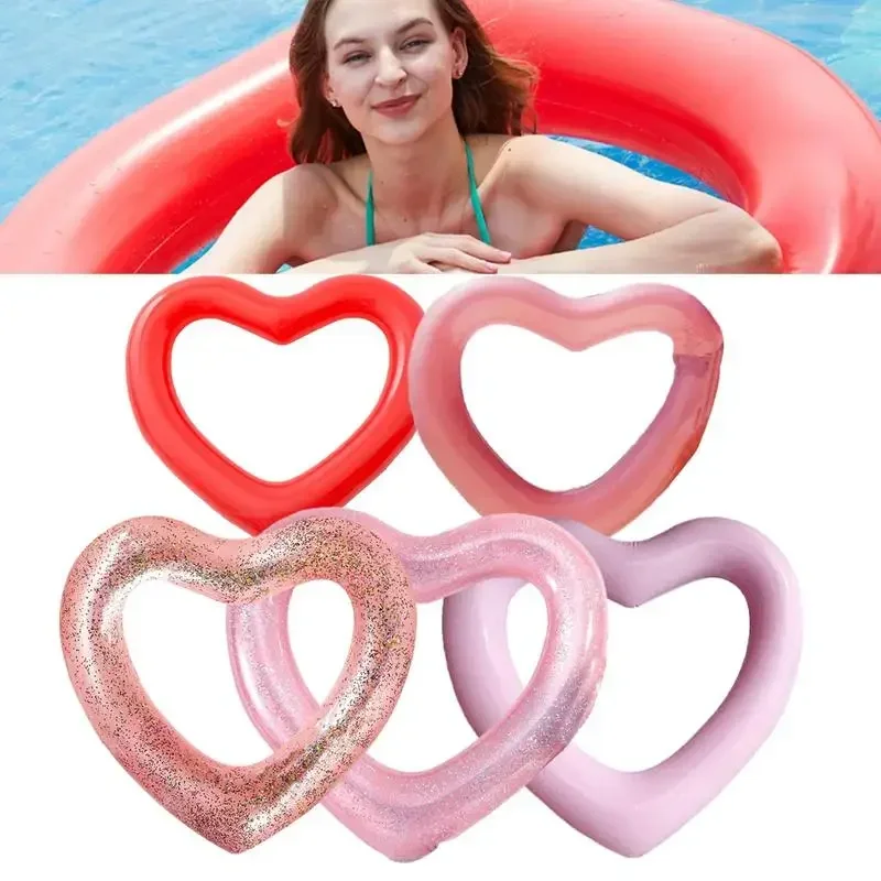 Schwimmen Ring Herz Schwimmen Pool Schwimmt Wasser Rohr Rohr Wasser Spielen Erwachsene Kinder Strand Aufblasbare Schwimm Ring Spielzeug Schwimmen Ring