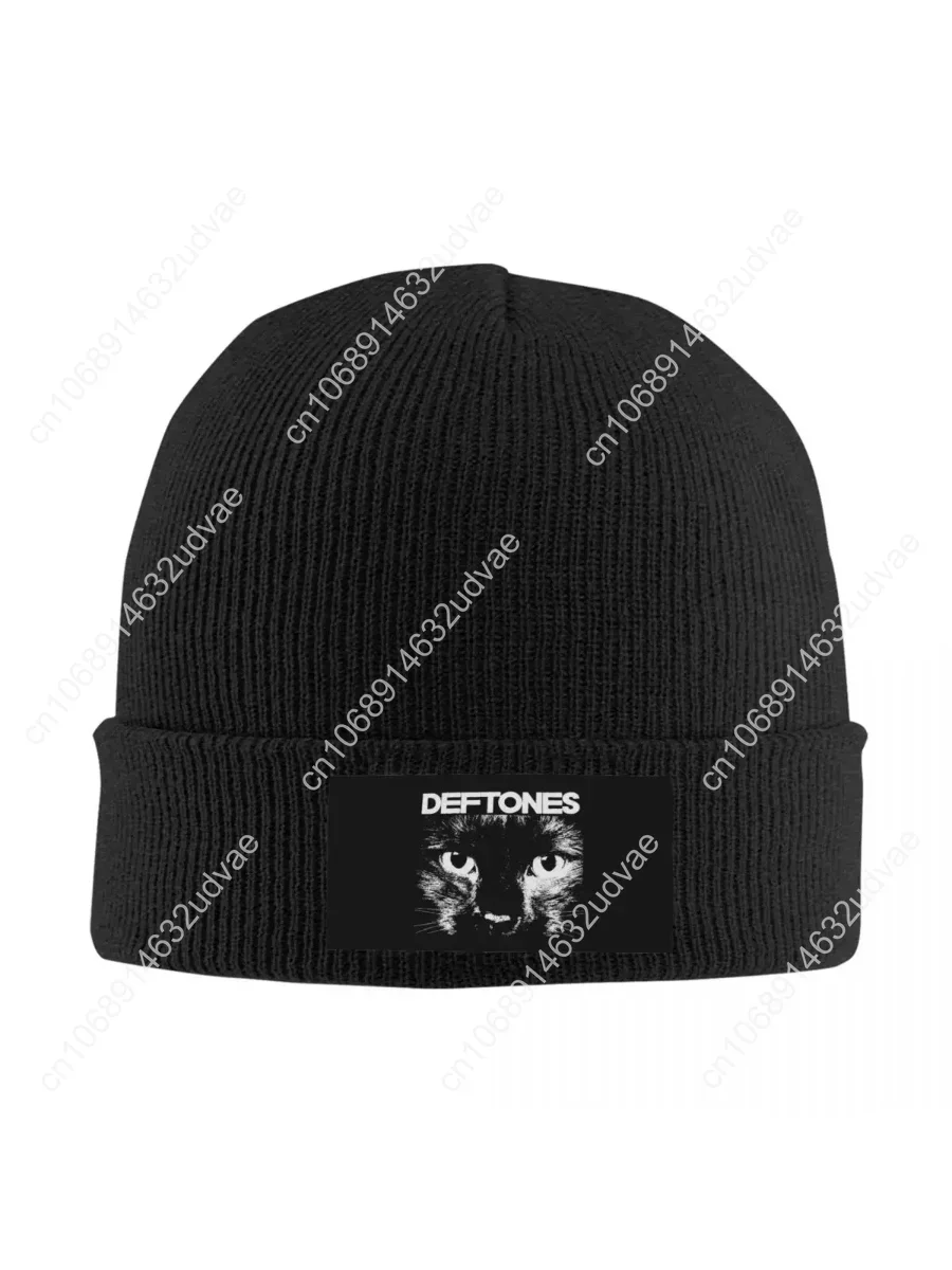

Deftones Cat Hats Autumn Winter Beanies Warm Punk Hip Hop Cap Men Women Acrylic Bonnet