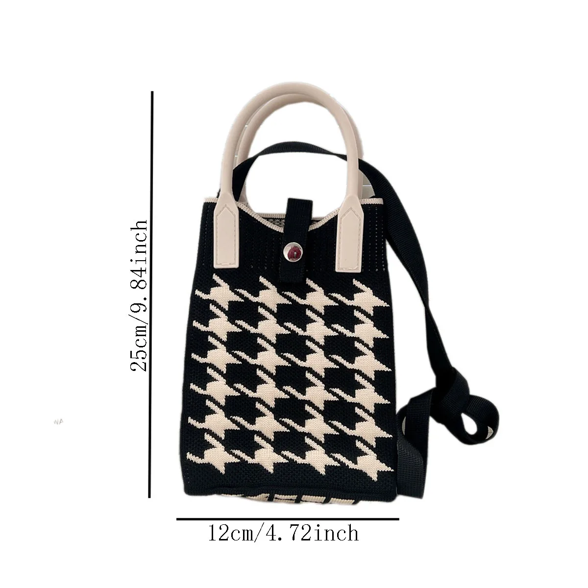 محبوك حقيبة الهاتف Crossbody حقيبة يد عادية عصرية حزام الكتف قابل للتعديل حقيبة يد صغيرة متخصصة كتف واحدة