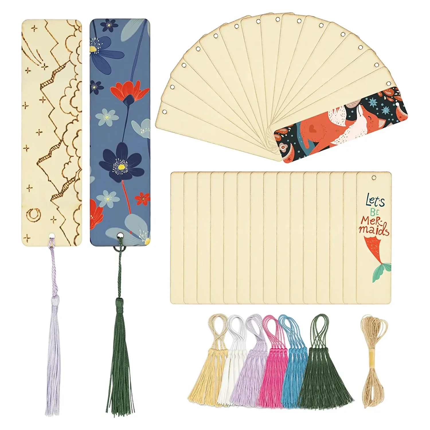 

Деревянные закладки «сделай сам», деревянные поделки, объемная незавершенная бирка, пустые украшения прямоугольной формы с кисточками для свадьбы, дня рождения, деко