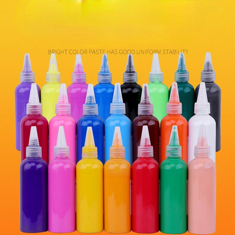 100ml High Gloss Acrylic Pigment Art DIY Color Painting Graffiti Fluid Painting Acrylic Paint Supplies