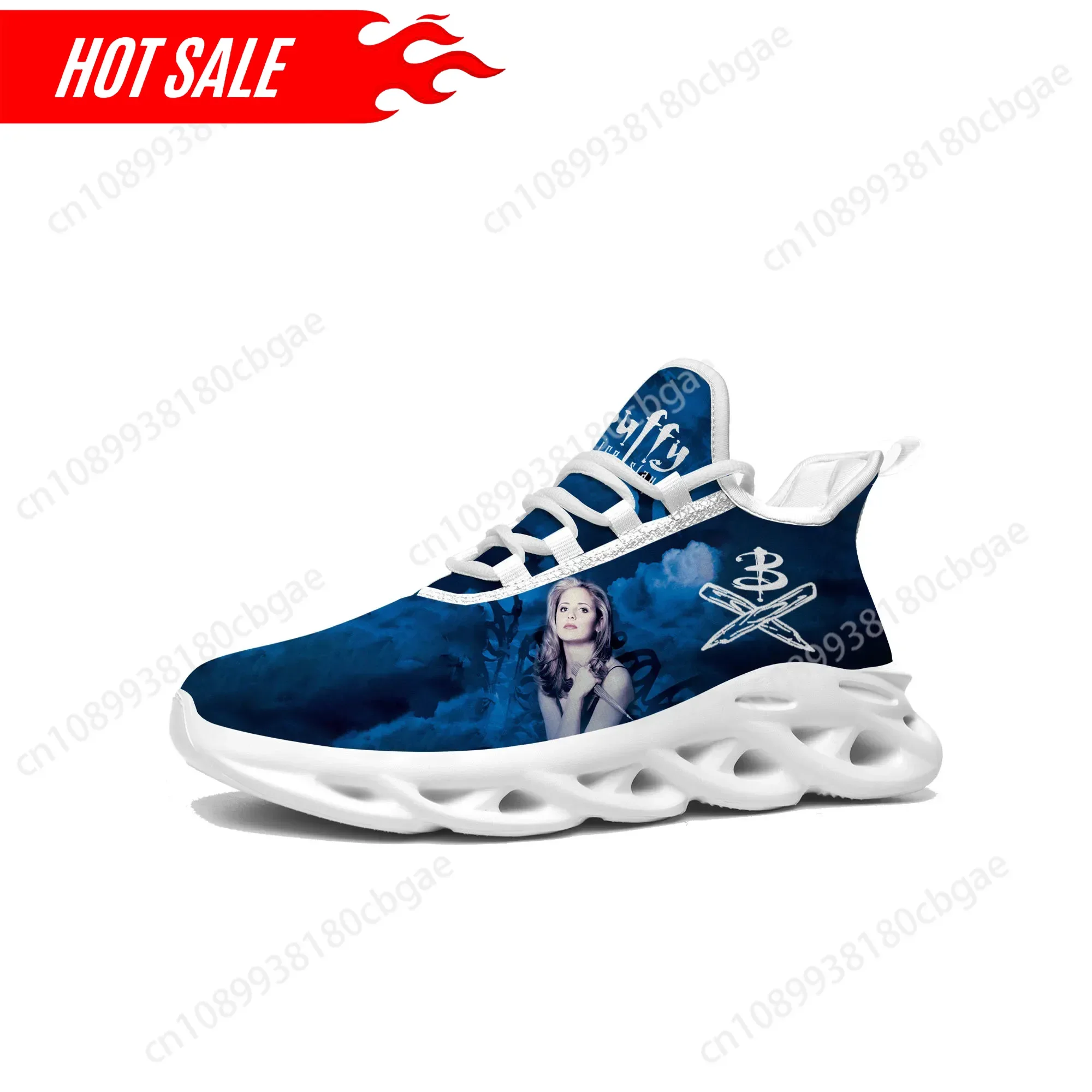 

Кроссовки на плоской подошве «Баффи — истребительница вампиров», мужская и женская спортивная обувь, кроссовки Сара Мишель Геллар, обувь на шнуровке, обувь на заказ