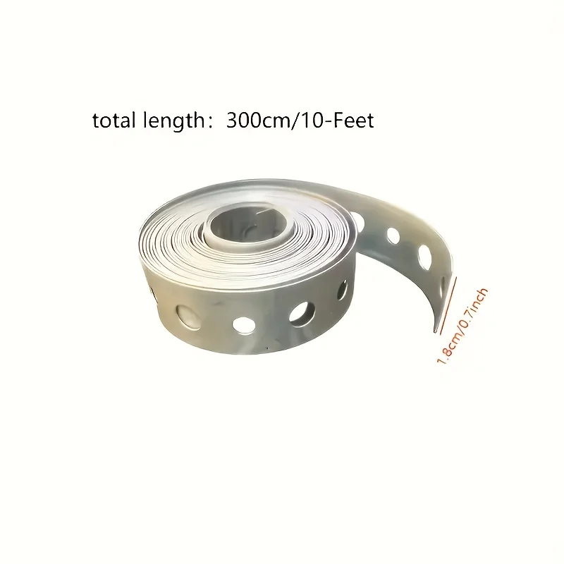 High Zinc Coated Iron Roll 118.11 Inch Hole Spacing 17.5mm Metal Pipe Support Hanging Rod for Installation