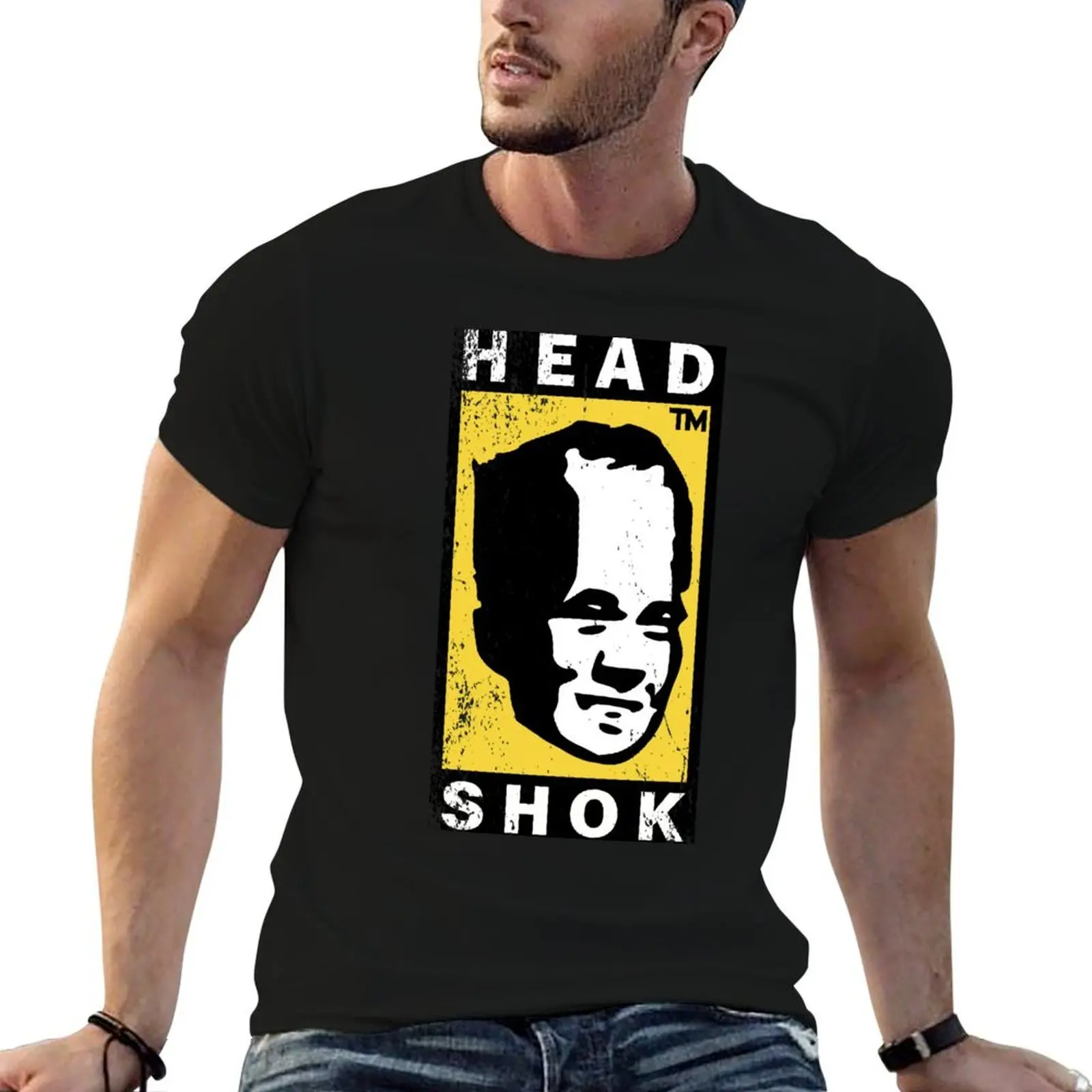 

Head shok T-Shirt printed t shirts for man men t shirt cotton 100% man t shirt cotton T-shirt