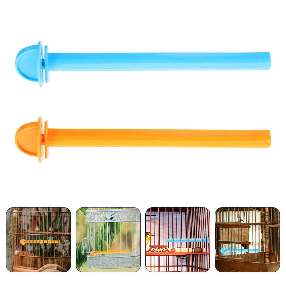 

8Pcs Parrot Perch Stand Plastic Bird Cage Accessories Durable Safe Design Easy Install Multi Functional Biting Sticks