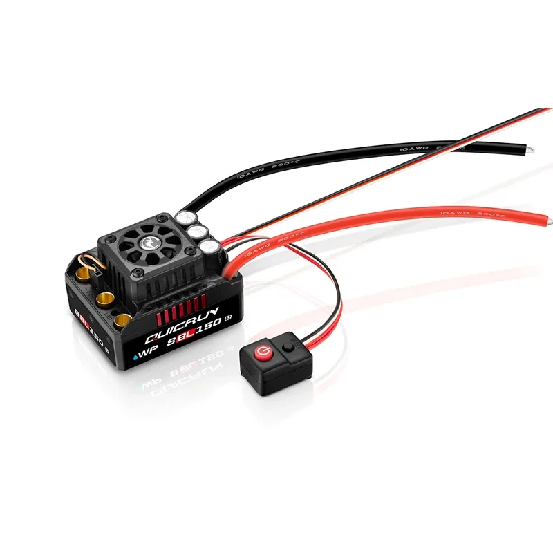 HOBBYWING-CONTROLADOR DE VELOCIDAD ESC QuicRun WP 8BL150 G2 3-6S, impermeable, sin escobillas, sin sensor, para 1/8th Truck Monster Truck