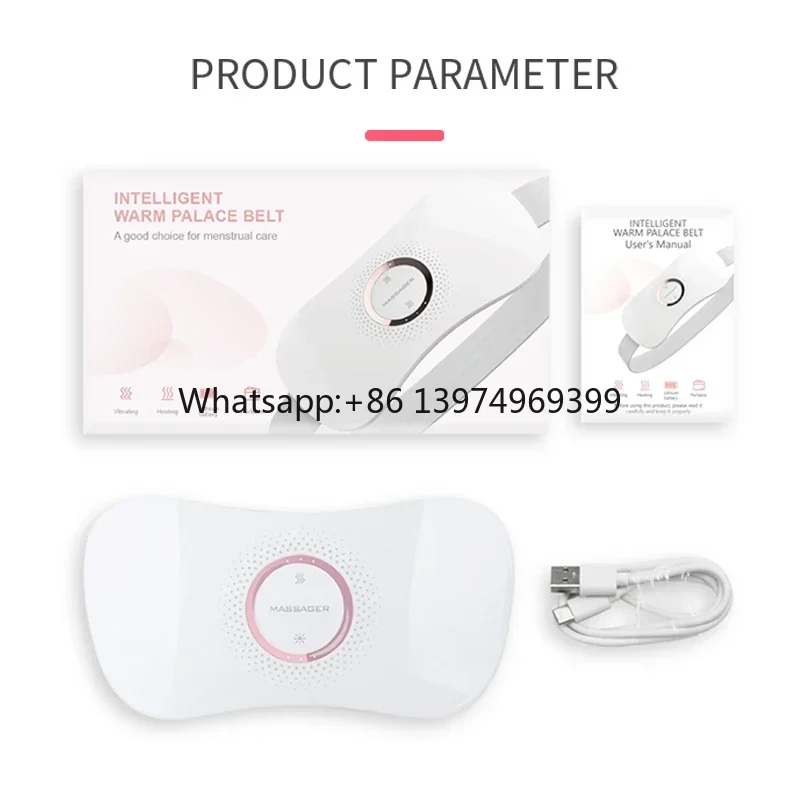 Menstrual Back and Stomach Lymphatic Drainage Muscle Toner Massage Stick Heating Belt Abdominal Waist Belt factory