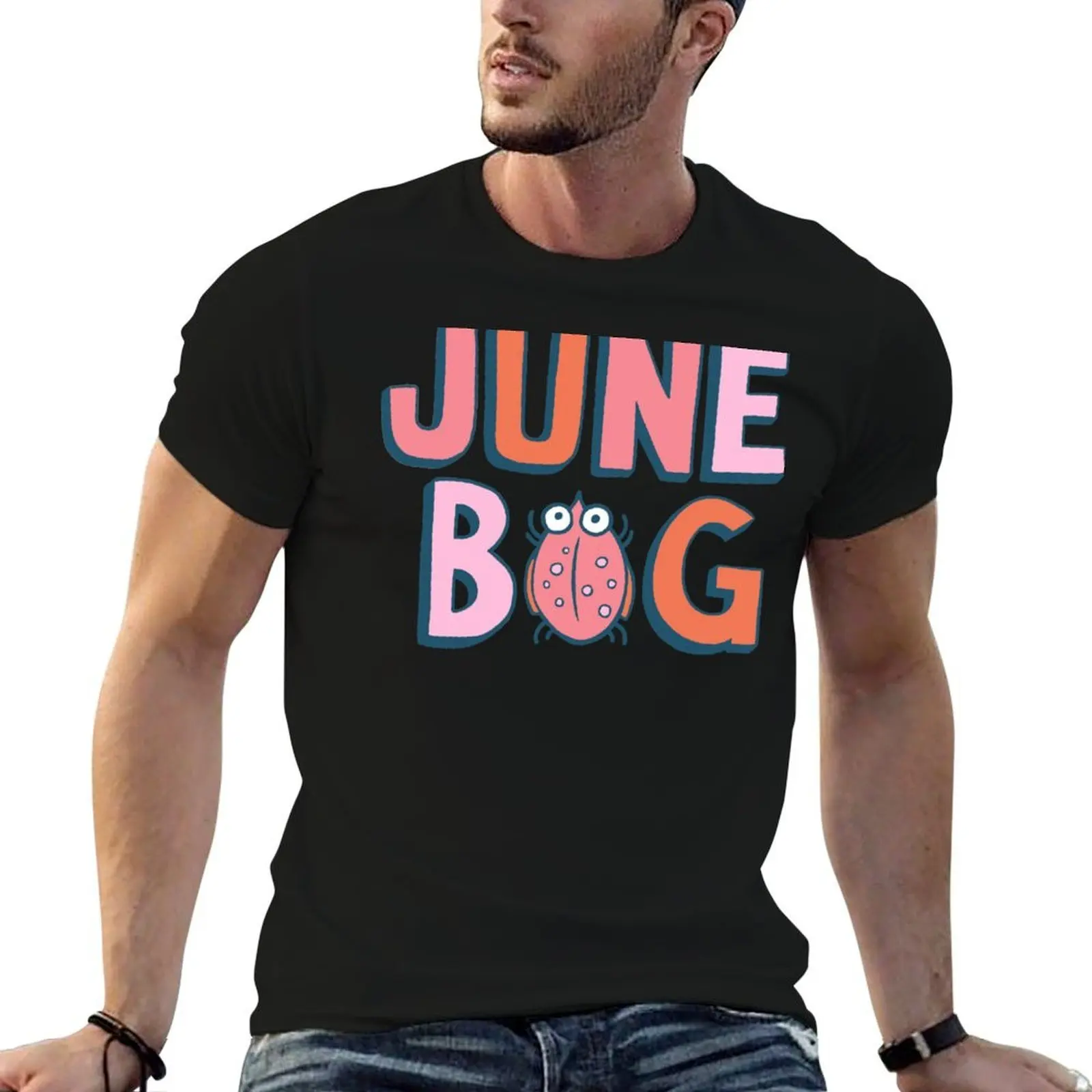 June Bug Onesie (pinks) T-Shirt valentines clothes summer 2026 black t-shirts for men