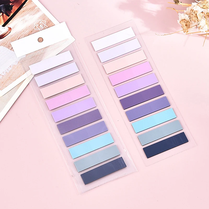 200 Sheets  Page Markers  Tabs Bookmark Transparent Sticky Classify Files For Books Waterproof Notes Strip Students Flags