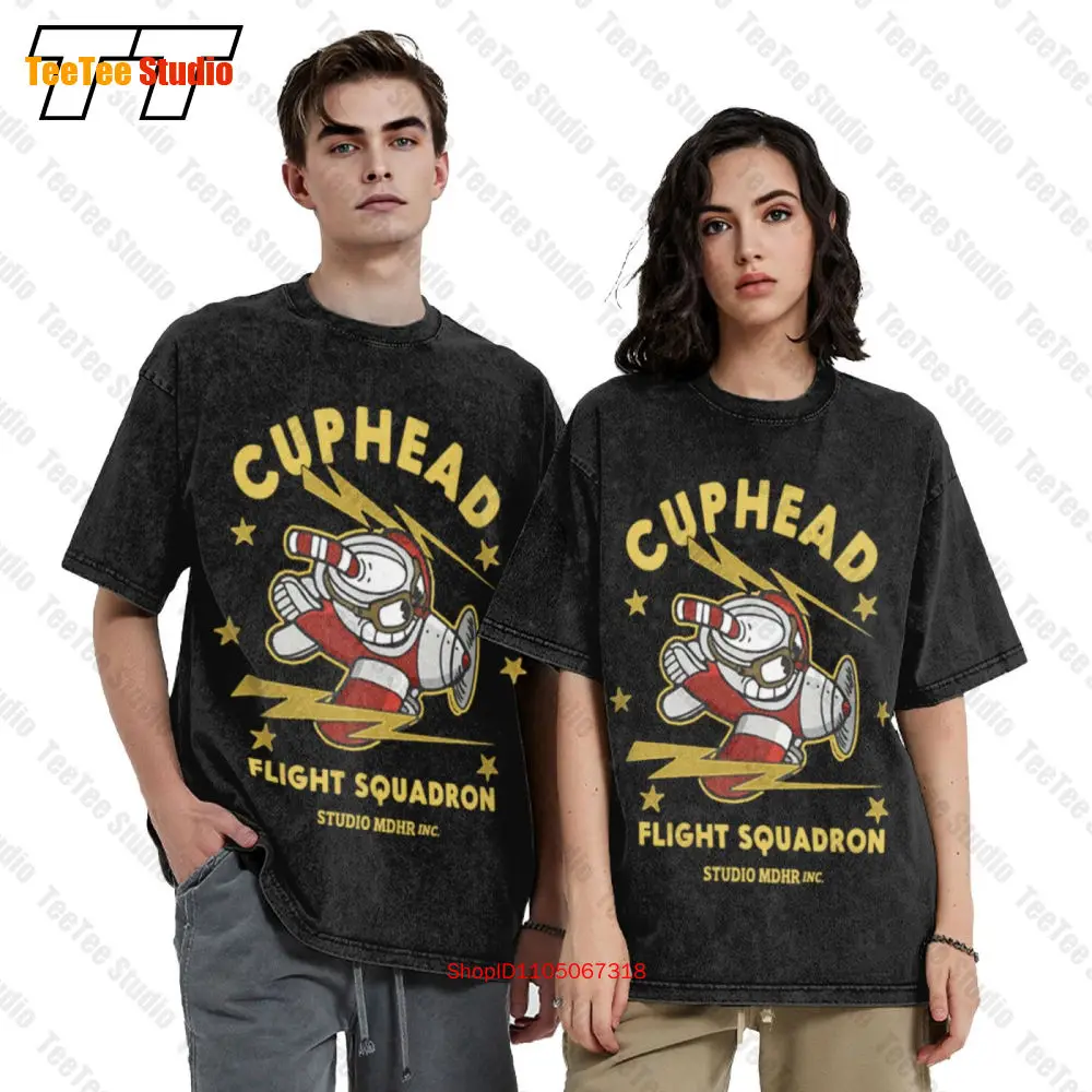 Cuphead Flight Squadron Vintage Oversized T-Shirt OB4I