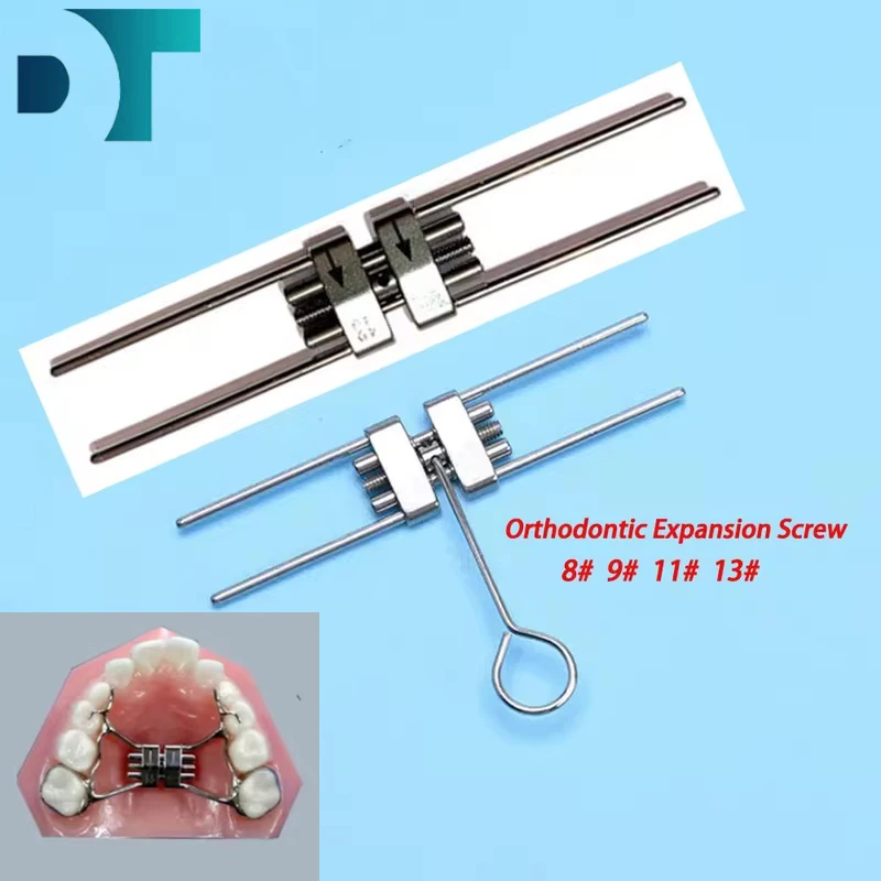 Dental Orthodontic Expansion Screw Frame Type Stainless Steel 8/9/11/13mm Rapid Palatal Expander Dentistry Ortho Tools Material