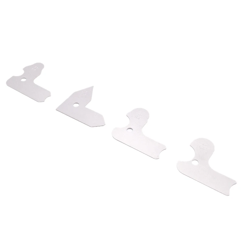 26-delige radiusmeterset Kit fractionele 1/64-1/2 inch meters met houder, radiusmeetinstrument