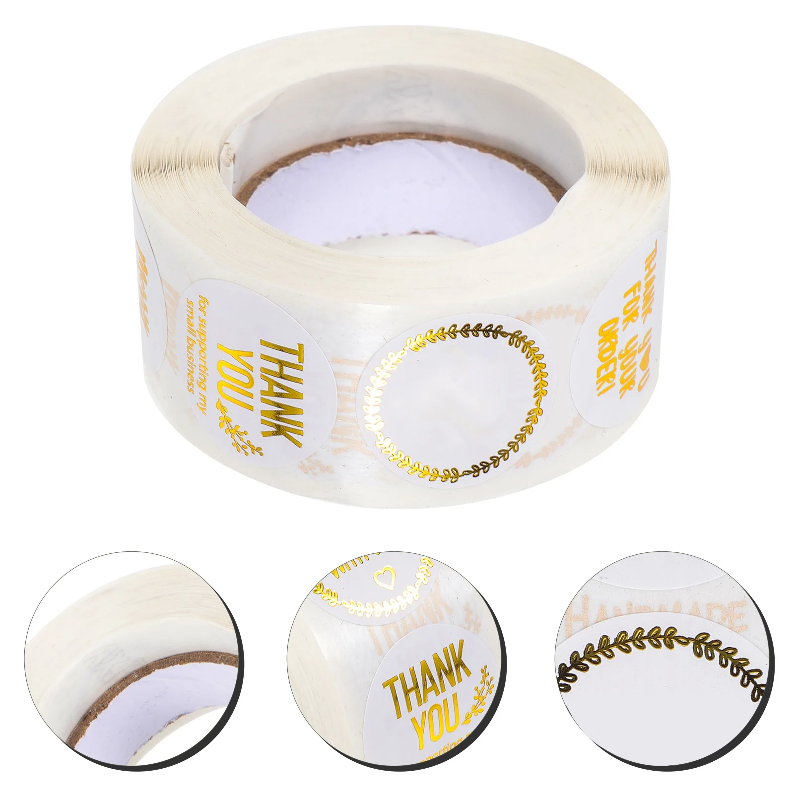 

Gold Foil Thank You Stickers Sealing Labels For Envelopes Packaging Wedding Baby Shower Gift Wrap Business Baking Stationery