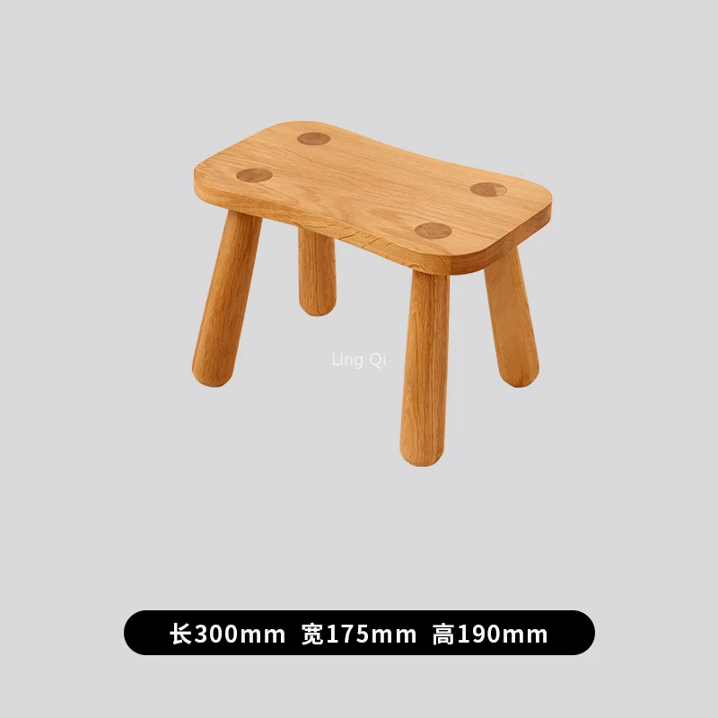 Entryway Bench Wooden Stool Small Portable Low Household Foot Stool Hallway Shoes Changing Taburete Madera Furniture Living Room