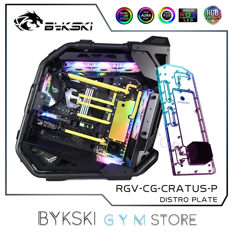 

Bykski Distro Plate Water Cooling Kit for Cougar CRATUS Chassis Case For CPU GPU Building,5V RGB RGV-CG-CRATUS-P