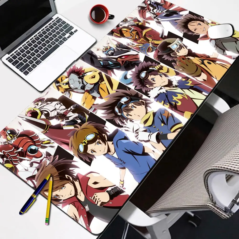 

Computer Office Desk Mat Offices Accessories anime digimon Mousepad Large Mouse Pad Cartoon Kawaii Carpet Non-Slip Laptop Pad