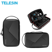 TELESIN Portable Storage Bag Waterproof Carrying Case Adjustable Space for GoPro 13 12 11 1Insta360 AcePro X6 DJI Action 6 5pro