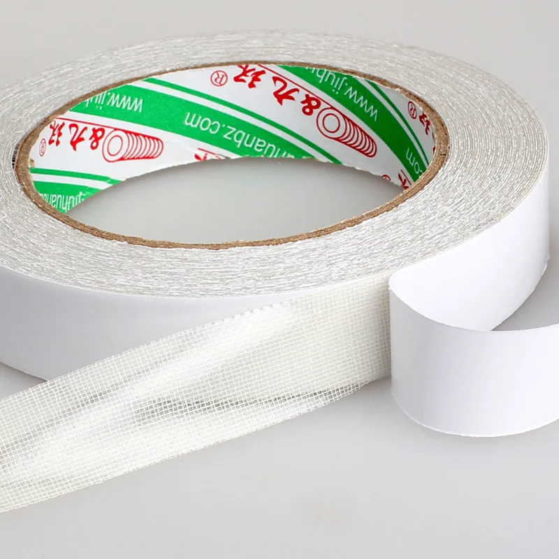 White fabric tape, high viscosity, traceless, strong double-sided tape, specially designed for carpets,adhesive mesh