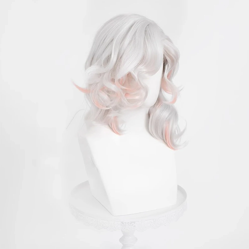 متوفر في المخزون ريد نايت ريتشارد الاسترليني شعر مستعار تأثيري MiukoCosplay لعبة الهوية الخامس تأثيري