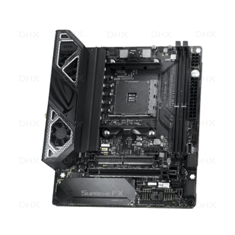 For ROG CROSSHAIR VIII IMPACT Motherboard 64GB M.2 PCI-E4.0 Socket AM4 DDR4 Mini-ITX X570 Mainboard 100% Tested Fully Work DH