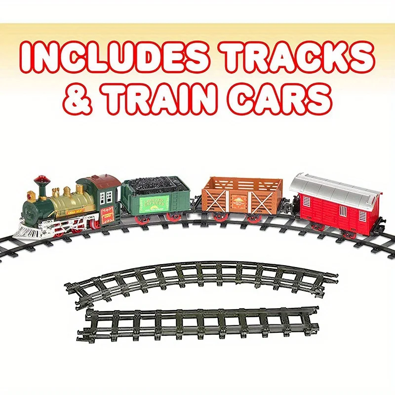 Electrified Railway Train Track Suit Battery-Powered Toy Train Suit with Lights and Music,As a Halloween Gift