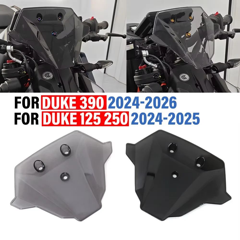 Motorcycle Accessories Front Windshield FOR 390 250 125 DUKE 2024-2025 FOR 1290 SUPER DUKE R/RR/R EVO Flyscreen Wind Deflector
