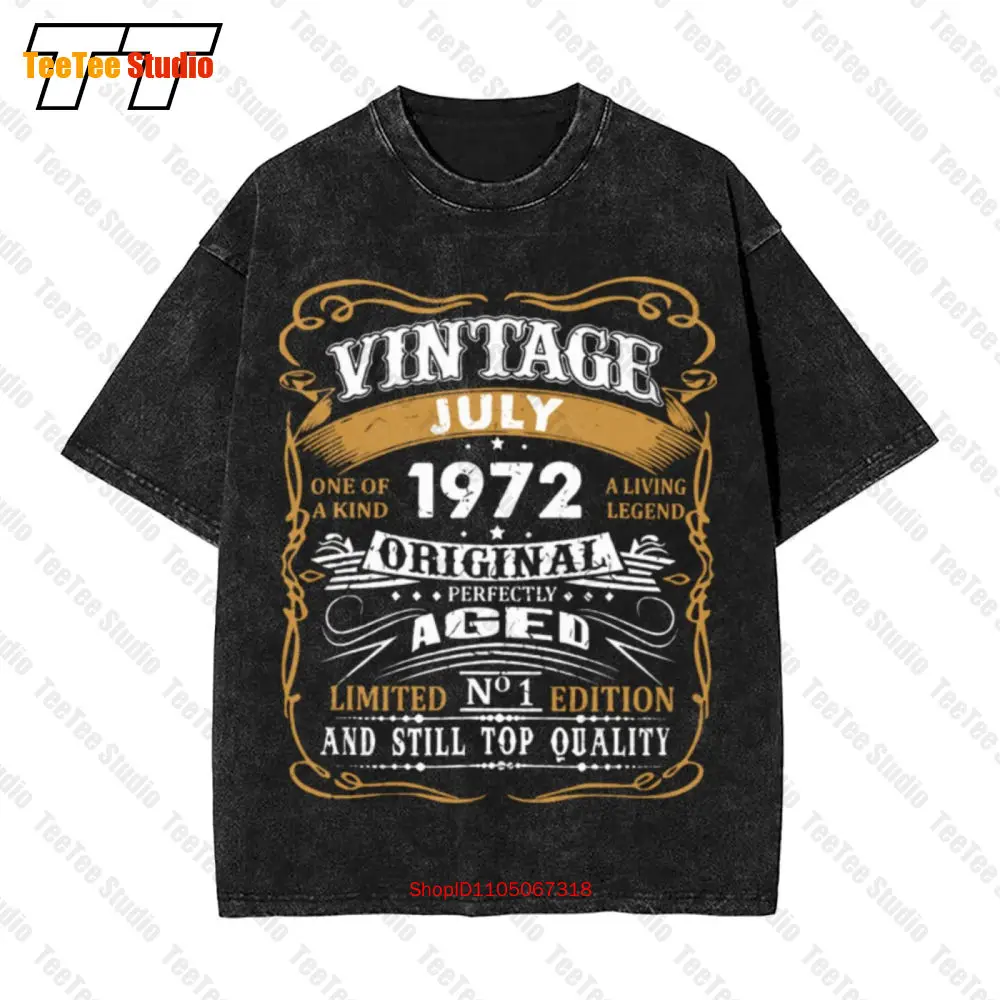

Vintage July 1972 49 Years Old 49Th Birthday Vintage Oversized T-Shirt I6UF